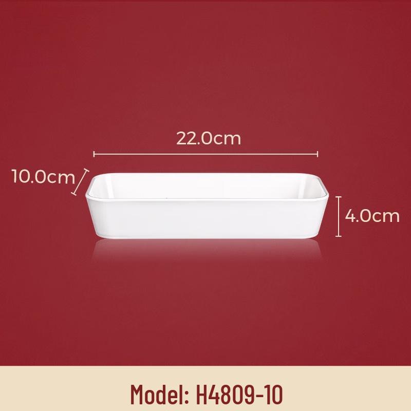 Wuhe 8.6-inch Melamine Rectangular Bone Spit Dish