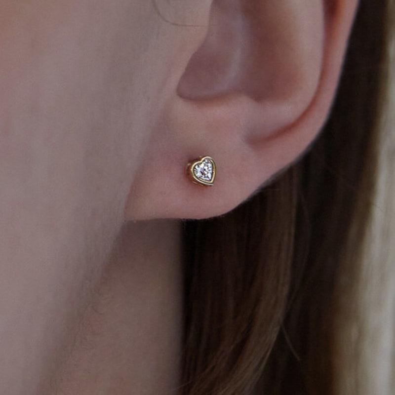 MARQUEMENT 10K 14K Piercing Inimă Lombardi