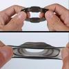 4Pcs Set Black Stretchy Silicone  Four Styles  Rings Men  Rings