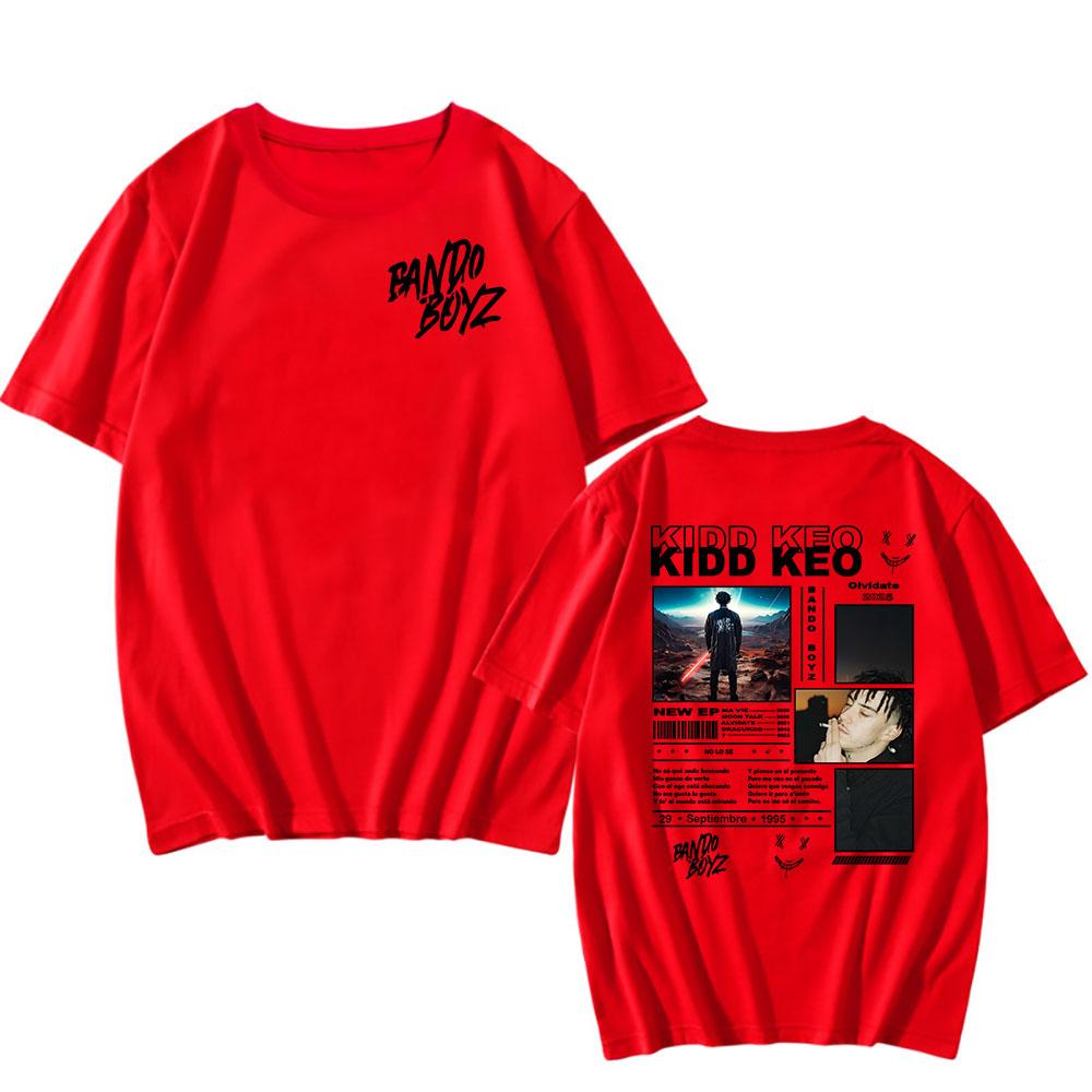 Męskie koszulki Bando Boyz Free Tour 2025 T-shirt Kidd Keo Koszulka z nadrukiem graficznym Letni T-shirt z krótkim rękawem Bawełniany T-shirt Streetwear