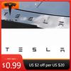 Autocollant de Voiture ABS Autocollant Décoration Emblème Capot Avant Coffre Arrière pour Tesla Modèle 3 Modèle S X Y Roadster Extérieur Auto D