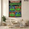 Teenage Mutant Ninja Turtles Artwork Tapestry Wallmounted Background Cloth Work Of Art Atmospheric Background Cloth Background Cloth