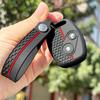 Key Fob Case Keychain For Honda Civic 4D Jazz Gr8 CR-V SRV FRV Fit CSX Chord 7 Accord Emblem Extra Screw Silicone Protection