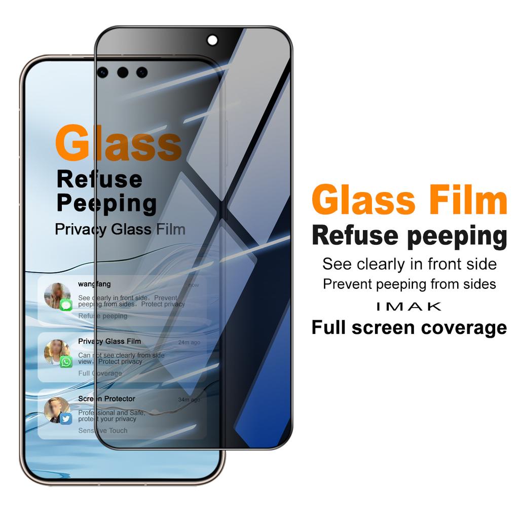 For Huawei Mate 80 Pro Max Wind Glass IMAK Privacy Temper Glass Full Screen Coverage Film