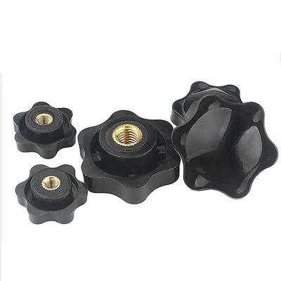 10Pcs Durable M4 M5 M6 M8 M10 M12 Hand Tighten Nuts Mechanical Handle Thread Manual Thumb Nut Black Clamping Knob