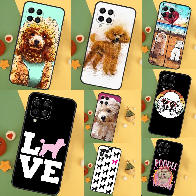 Cute Cartoon Poodle For Samsung Galaxy M33 M53 M23 M13 M11 M51 M14 M34 M54 M20 M30s M12 M32 M52 M15 M55 Case