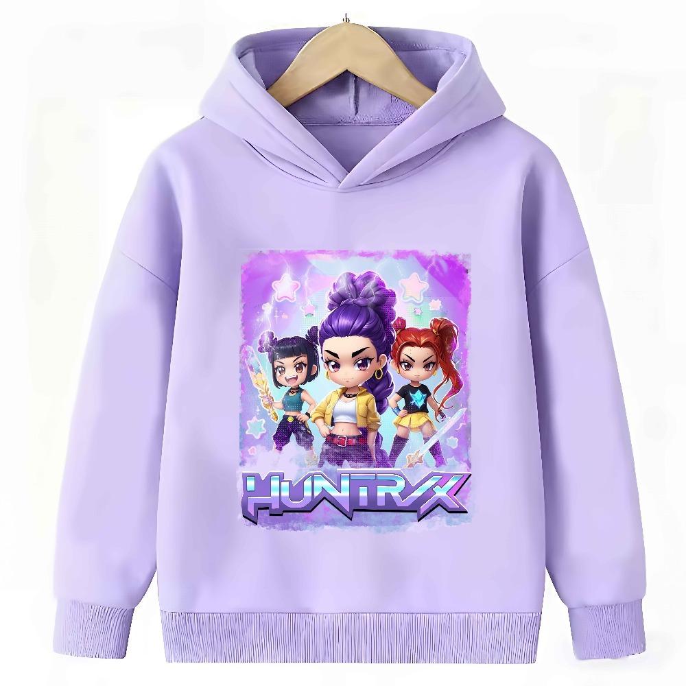 Hoodie Hunter Rumi KPop Demon Derpy Cartoon Fashion Casual Top Printed Hoodie for Boys and Girls