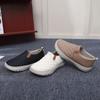 Women Lightweight Soft Sole Casual Sneakers Autumn Thick Leather Fashion Walking Shoes Woman Comfortable Non-slip Flats Loafers
