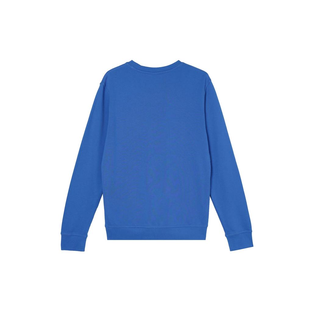 Nike Solid Color Logo Print Crew Neck Sweatshirt Men Tops Blue AA3178-403