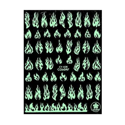 Nail Stickers Thin Self-adhesive UV Glowing Colorf CY-028