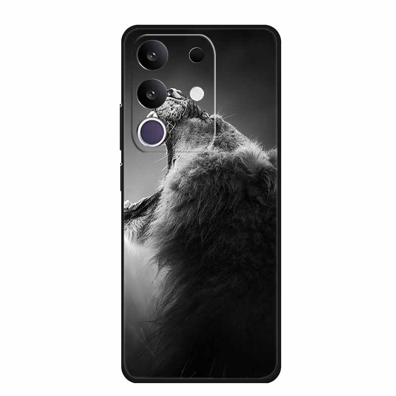 Phone Case For Vivo T4x 5G Y300T 2025 Case 6.72" Black Silicone TPU Soft Back Cover For Vivo Y29 4G Cases Y 29 Coque Funda Para