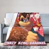 Donkeys Kong Bananzas Blanket  Super Warm Fashion Plush Throw Blanket For Girls Boys Bedroom Flannel Bedspread Bed Cover