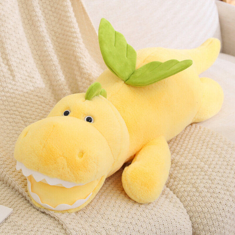 Happy Dinosaur Sitting And Lying Down Plush Doll Doll Doll Skin-Friendly, Cute, Soothing And Accompanying Doll Small Gift Wholesale