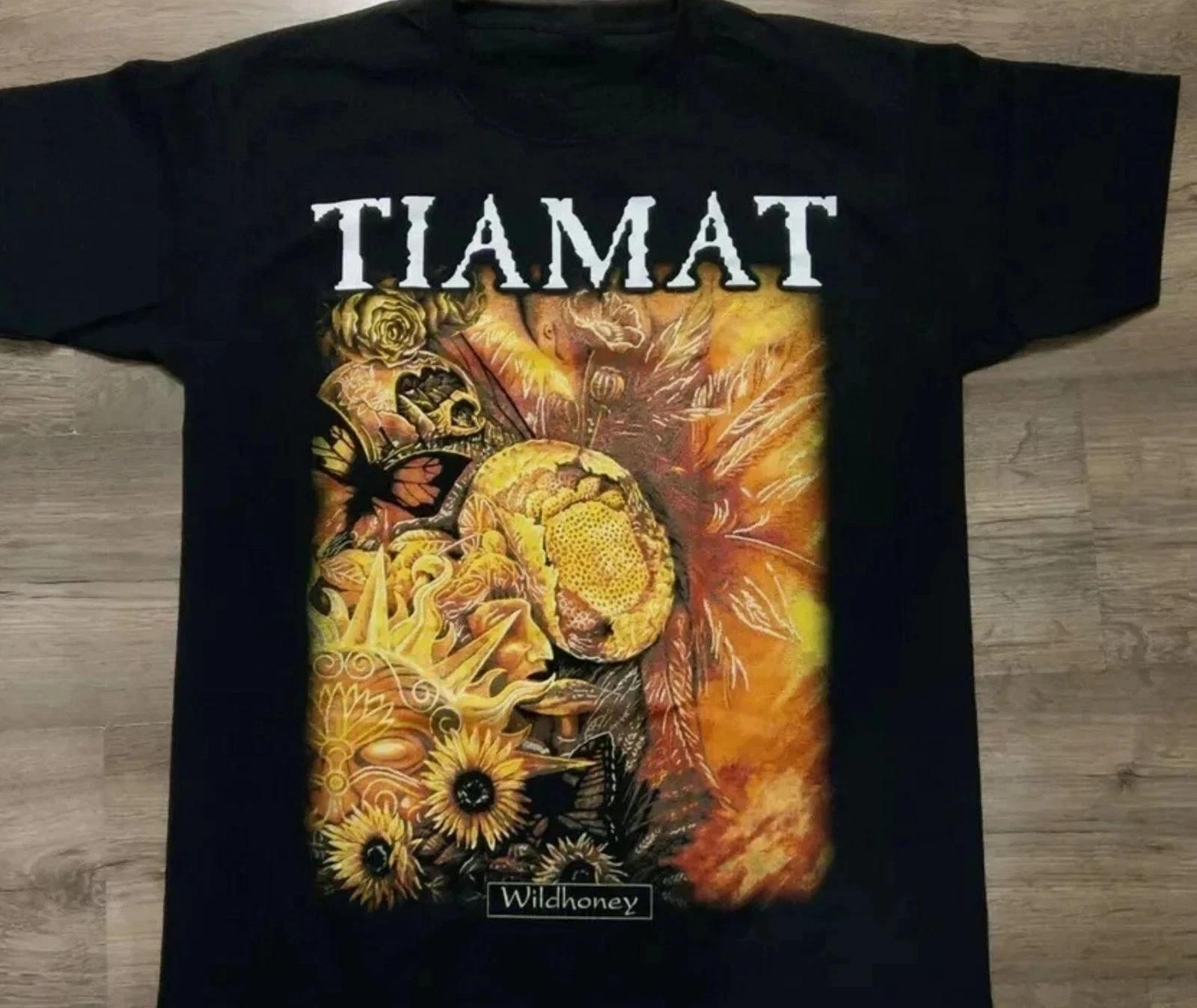 TIAMAT Wildhoney Short Sleeve Cotton Black Shirt S-5XL Q837 XL