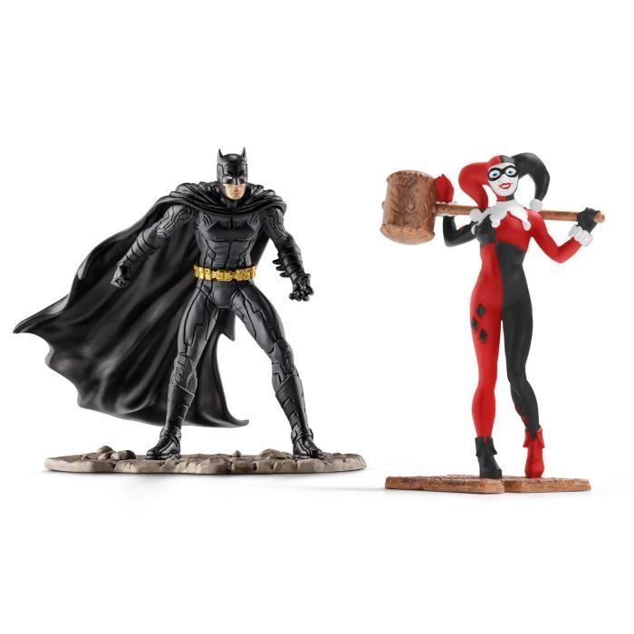 Figurines batman vs harley quinn - schleich - scenery pack batman vs. harley quinn - mixte - 3 ans - enfant