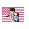 1 Skz Felix Kpop Mexican Flag Pink Star Design Tapestry Wall Hanging Korean Pop Music Fan Birthday Decoration