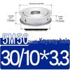 Dual-Sided Flat Timing Pulley: 5M50 Teeth, Width Options 11/16/21/27AF, Bore Size 8-30.