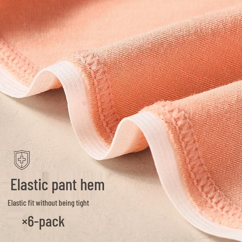 LANGSHA Women's 6-Pack Pure Cotton Antibacterial Briefs