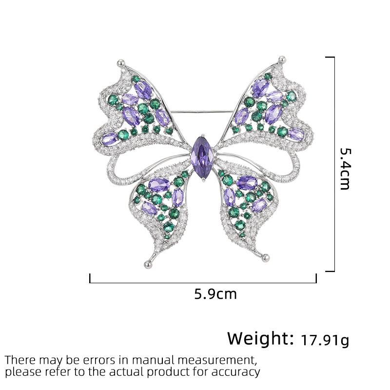 Women's Light Luxury Design Elegant Hollow Butterfly Brooch Fashionable And Versatile Niche Design Sense Brooch