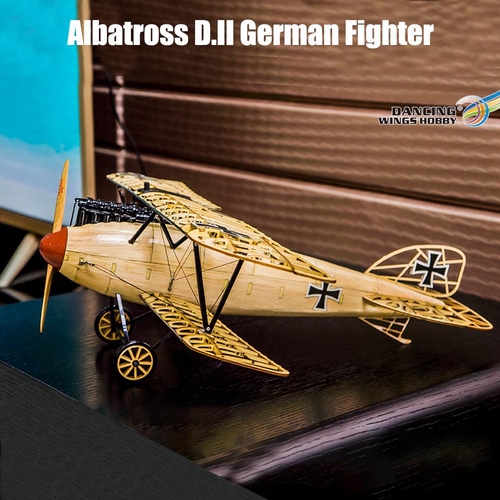 Dancing Wings Hobby VS02 1/15 Wooden Static Airplane Model Display Replica 500mm Albatross Kit