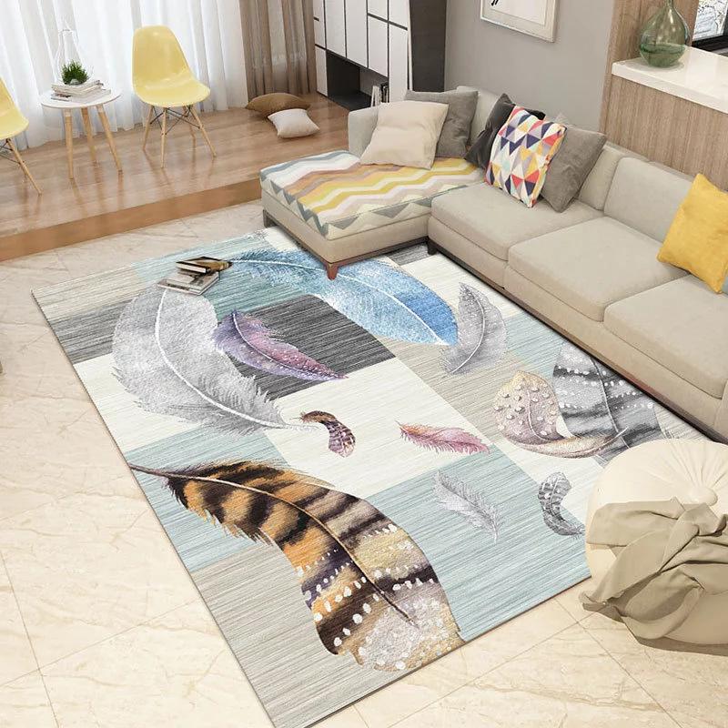 Nordic Living Room Carpet Sofa Coffee Table Bedroom Bedside Carpet Entrance Door Mat