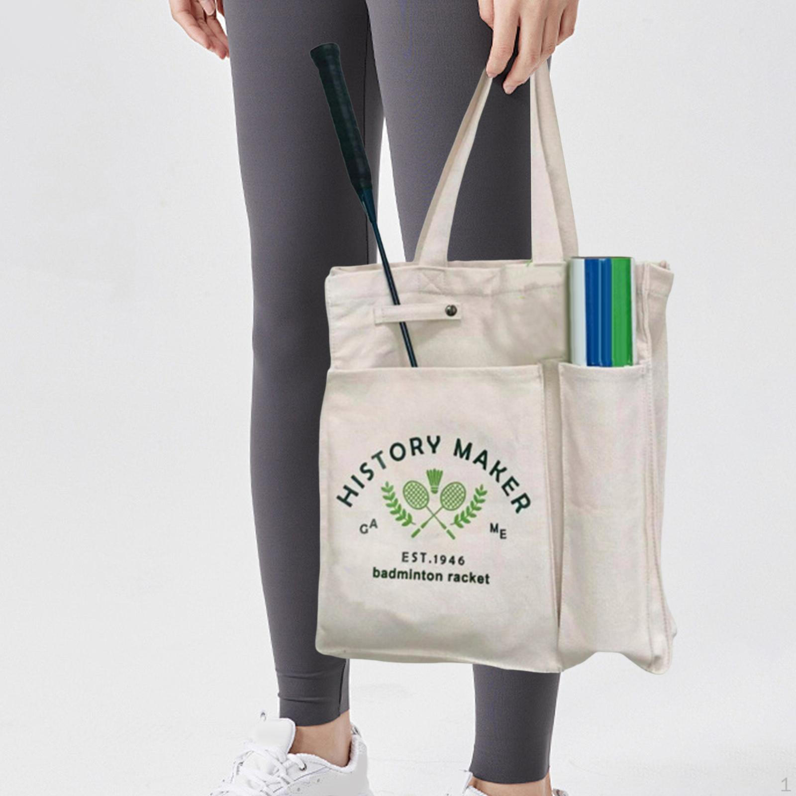 

Adult Badminton Bag, Multipurpose Sports Bag for Shopping, School, Or Work. бежевый