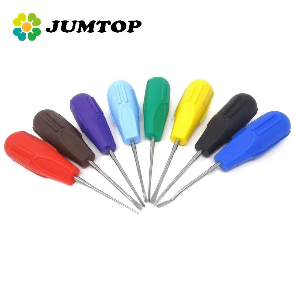 8Pcs Dental Luxating Root Elevators Screwdriver Surgery Extracting Apical Root Elevator Dentistry Surgical Instrument