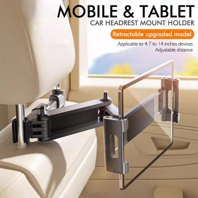 Faltbarer Auto-Handyhalter Rücksitz-Tablet-Halter für Kinder 360-Grad-Kopfstützen-Tablet-Halter für iPad 4-16 Zoll