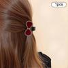 1/2Pcs Velvet Bow Small Hair Claw Sweet Princess Head Hair Clip Clamp Women Girls Forehead Bangs Side Clip Hairpin Shark Clip
