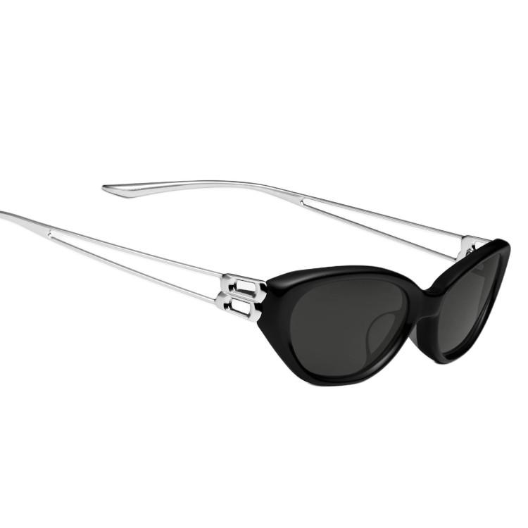Gentle Monster 2026 Serie Persönlichkeit Katzenaugen-Sonnenbrille Unisex-Sonnenbrille Schwarz MIMOSA-01