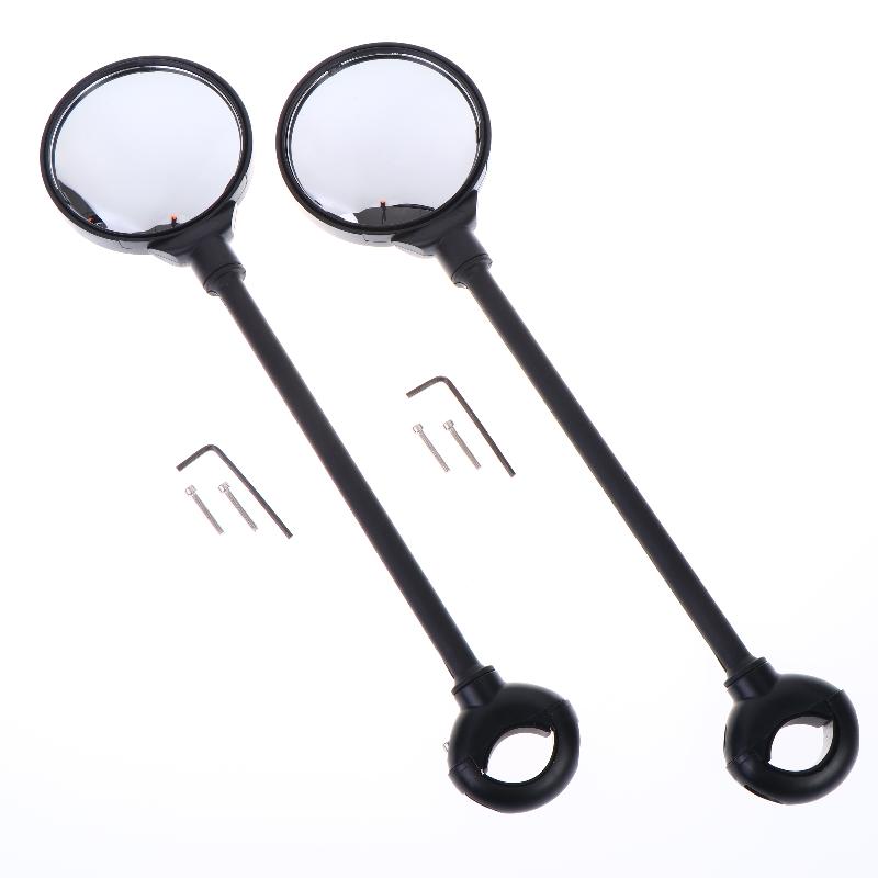 1/2Pcs Rearview Handlebar Mirrors Rotatable For Mountain Road Bike Motorcycle Bendable Hose Adjustable Rearview Mirror