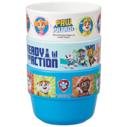 Skater Children's Cups, Set of 3, Paw Patrol 23, Made In Japan, KS31-A