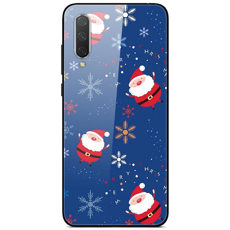 New Year Christmas Case For Xiaomi Mi 9 Lite CC9 CC9E A3 9T SE Tempered Glass Hard Cover For Redmi Note 8T 8 7 K20 Pro Bumper