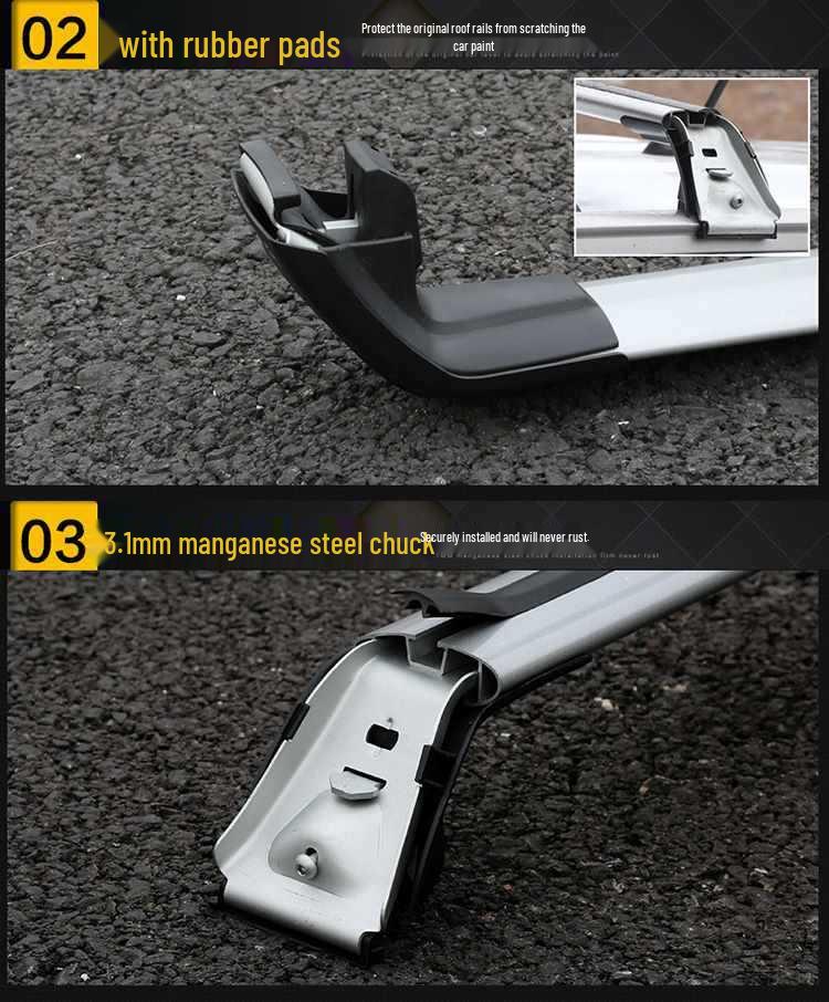 Aluminum Roof Rack Crossbars for Chery Tiggo 3X/5/7/8/9: Convert to Luggage Boxes and Frames