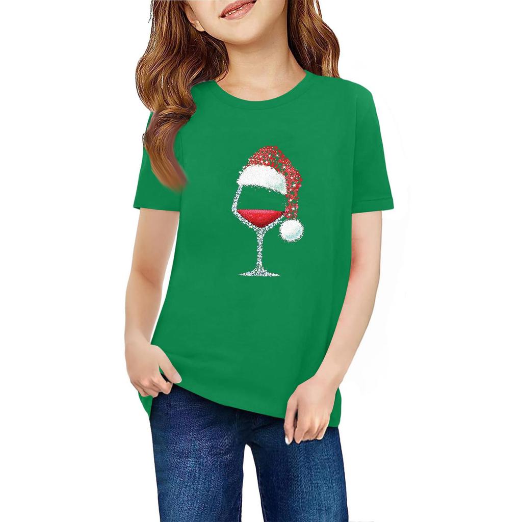 Children's Short Sleeve Neck T-Shirt Animal Print Daily Casual Top