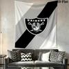 Las Vegas Raiders Wall Tapestry Aesthetic Wall Hanging Printed Fabric Blanket Decorative Tapestries for Bedroom Living Room Home Decor