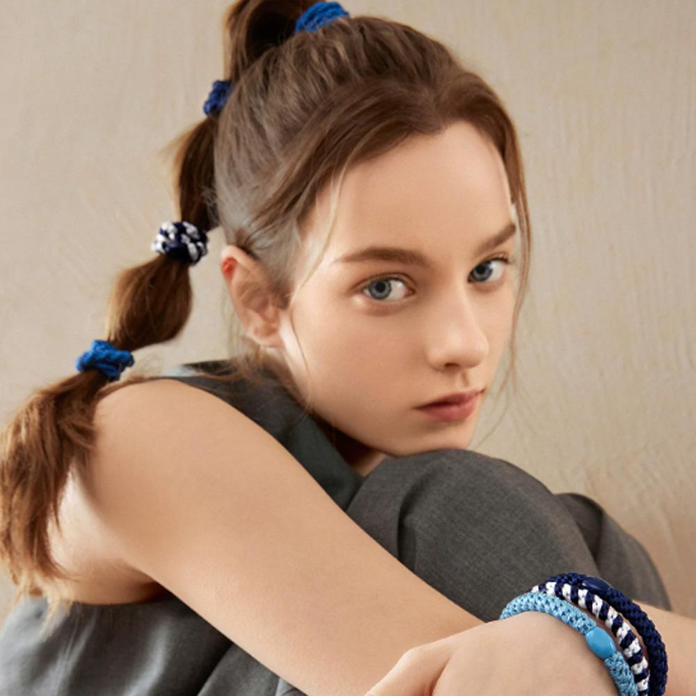 Braided High Stretch Hair Ties | Sport High Ponytail Bands for Women 8PCS Hair Accessoires
