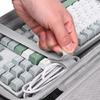 Outdoor Keyboards Carrying Case Hard Shell Travel Carrying Keyboards Case for 68/87 Keys Wireless Ergonomic Keyboards