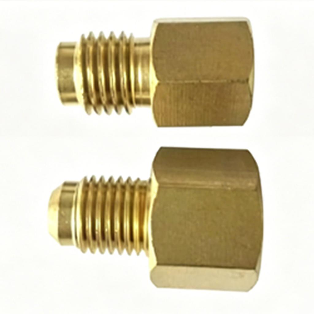 2PCS R134a Refrigerant Adapter High Pressure Leakage Proof Brass Refrigerant Tank Adapter 1 Set