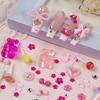Shimmer Jelly Rhinestones Mixed Bowknot Nail Art Decorations Hot 3D Nail Charms  for Nail Art