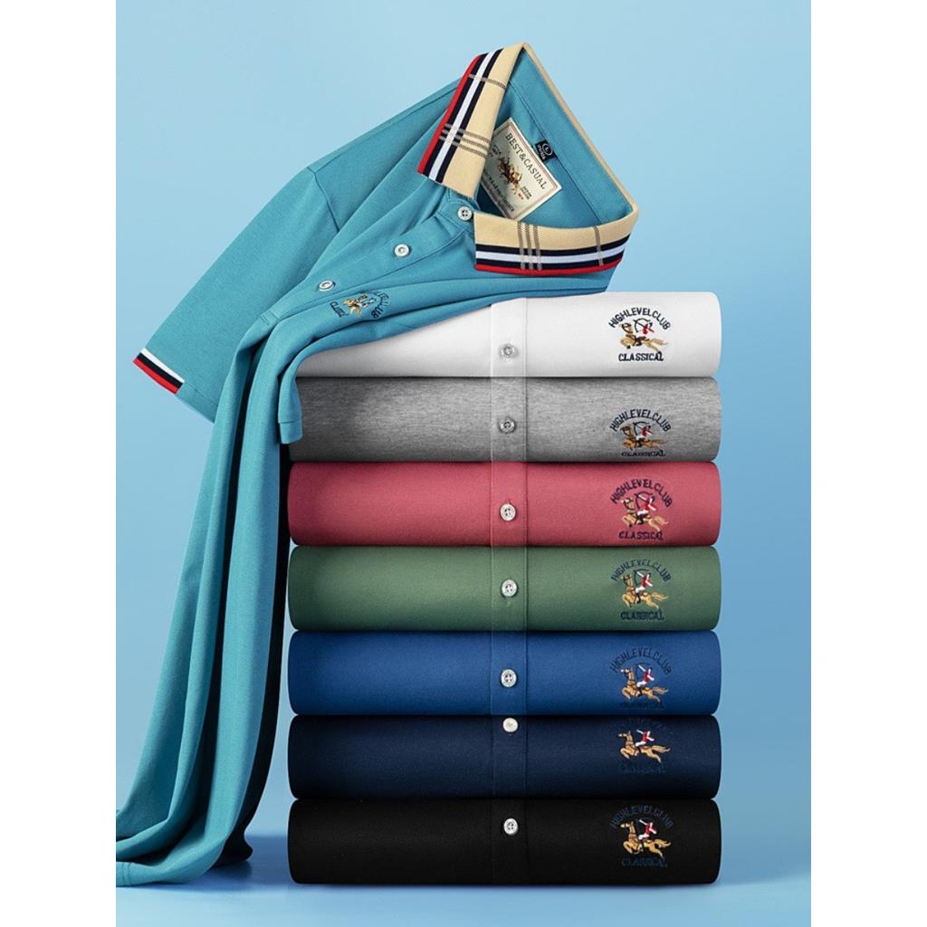 STORN Summer Men's Polo Shirts High Quality Solid Color Short Sleeve Turn Down Collar Embroidery Casual Male Tees