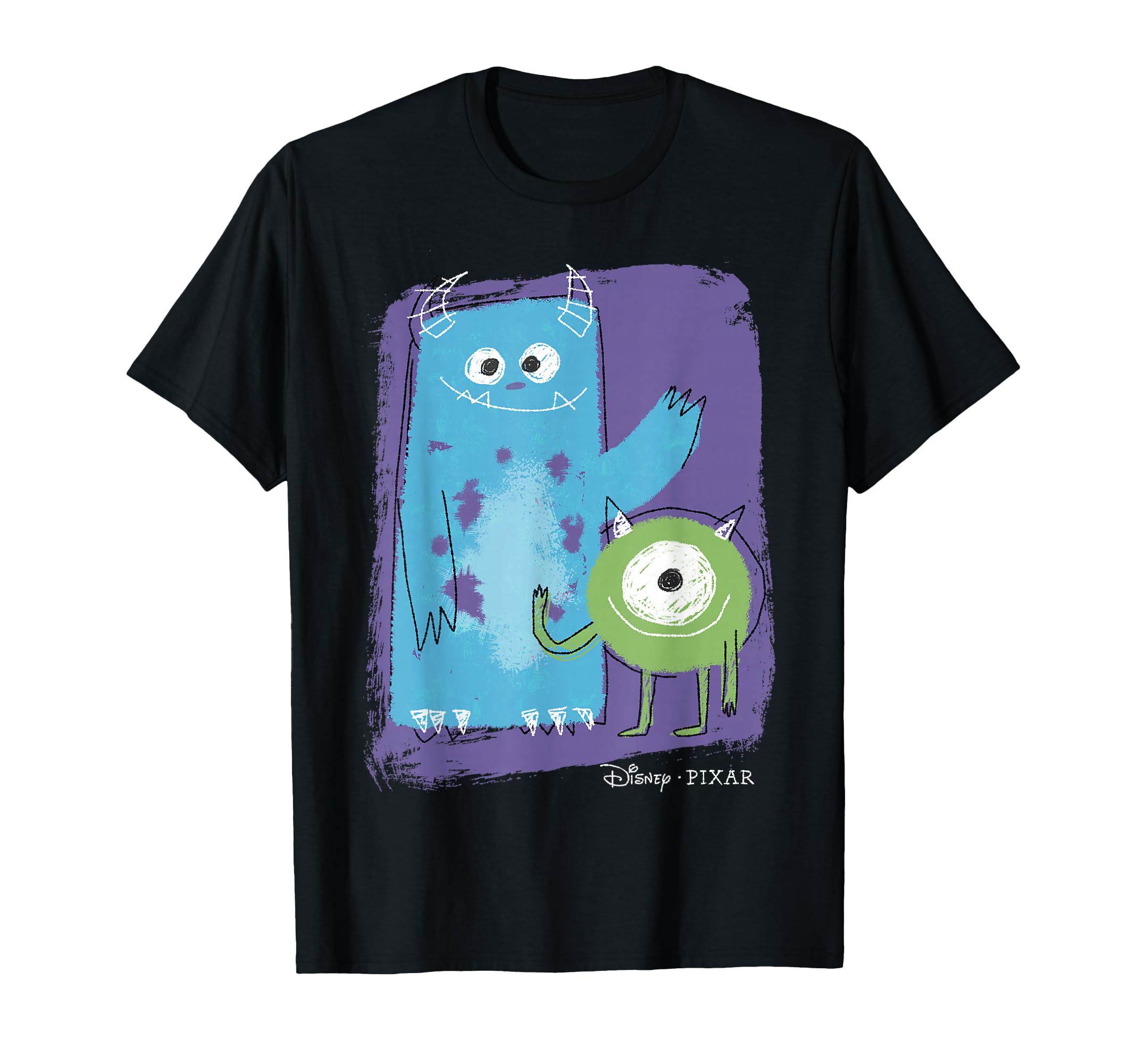 Disney Pixar Monsters, Inc. Mike & Sulley Painting Sketch T-Shirt