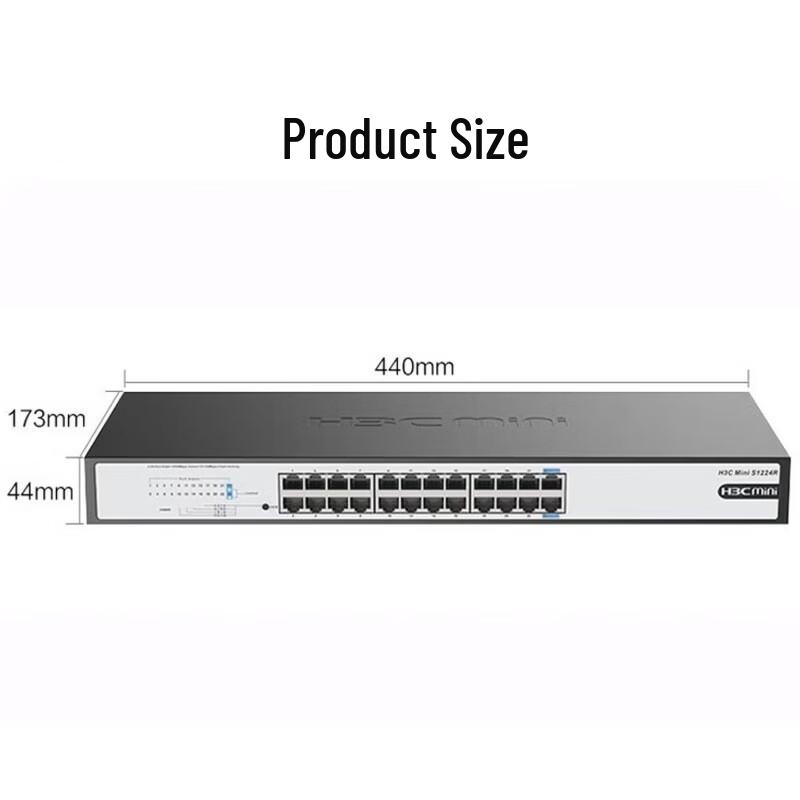 H3C S1224R 24-Port Gigabit Unmanaged Rackmount Switch