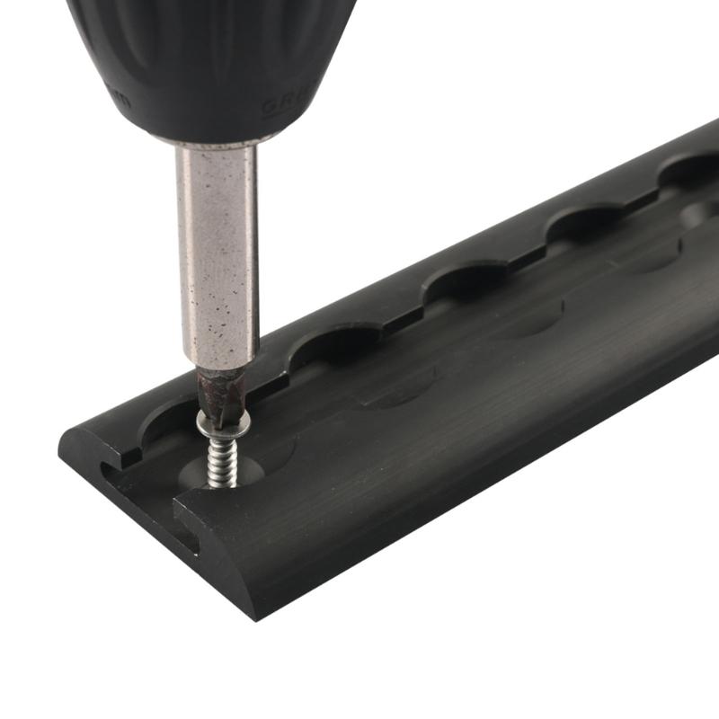 Pack Of 1 Black Aluminum Track Tie Down System With 2000LB Capacity Ratchet Straps For Cargo Transport In Vehicles