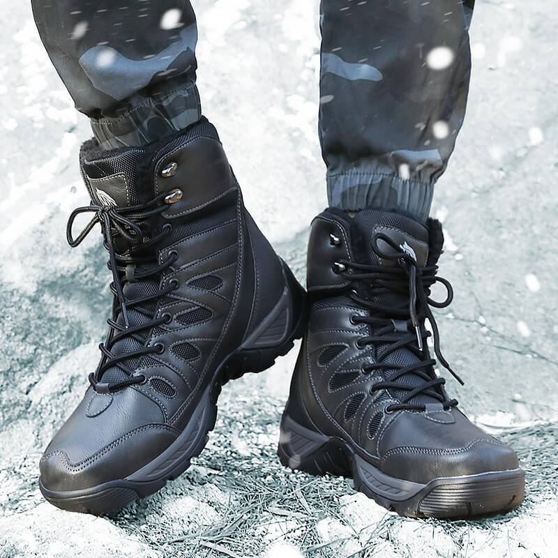 Supply outdoor shoes velvet men's cotton shoes light hiking shoes large size shoes snow boots