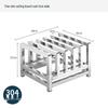 HPMILY 304 Stainless Steel Commercial Chopping Board Rack