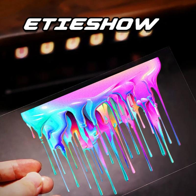Colorful Fluid Automotive Decal Fluid Pattern Car Sticker for Vehicle Adds a Touch of Individuality Effortlessly