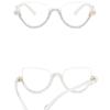 New Retro Anti Blue Light Cat Eye Glasses For Women With Diamond Fashion General Optics Clear Lens Reading Female Trending Eyegl