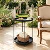 Chic Sofa Table, Storage Side Table, Stylish Sofa Table, Round Coffee Table, Nightstand, Plant Stand (only with sofa table)