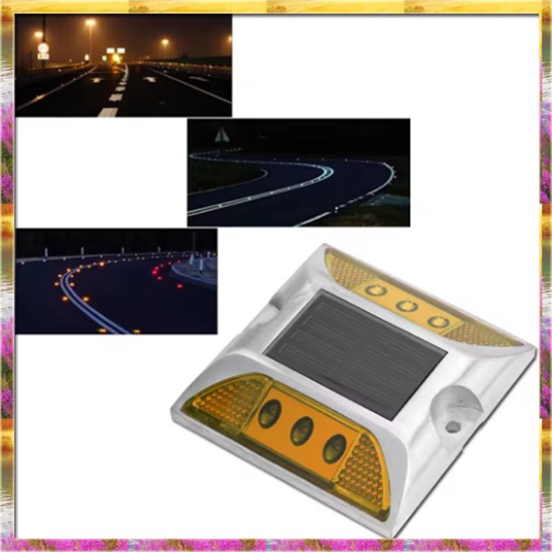 Aug. Ground Marker Lights Double-Sided Warning Light Cast Aluminum Road Stud Lights At Night